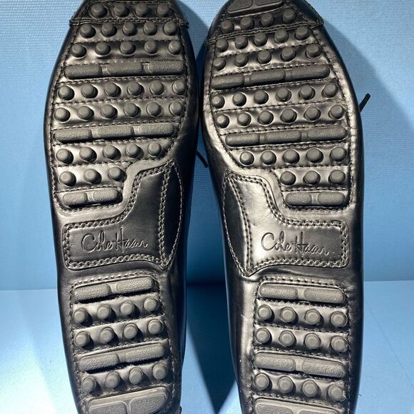 COPY - Cole Haan Gunnison II Mens 11 D Driving Loafers Black Moc Toe Casual Lac… - Picture 8 of 8